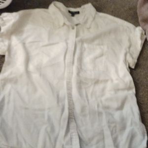 White- Blue Faded Button Up